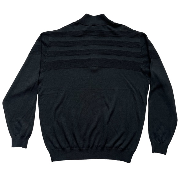 Cutter & Buck Men’s 1/4 Zip Sweater 50% Wool Black XL - Picture 3 of 10